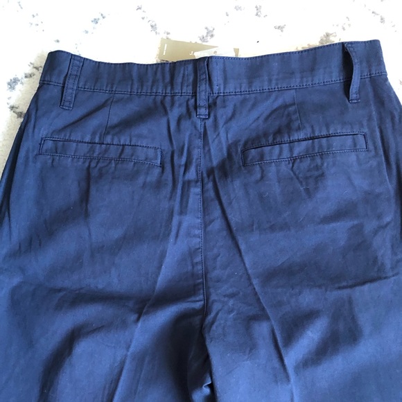 NWT J.Crew Pleated slouchy boyfriend chino pant with plaid patches - Picture 12 of 13